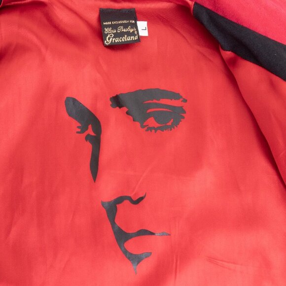 Elvis Presley Varsity Jacket Graceland Exclusive Authentic TCB Made in USA Large - Picture 10 of 13